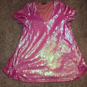 Sequin fashion nova T-shirt dress!